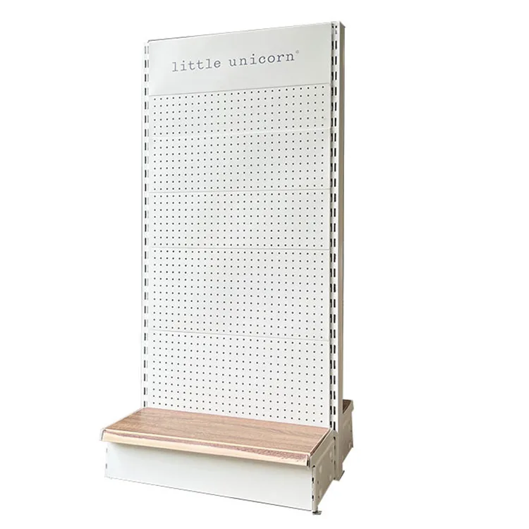 Shelves with hook retail display rack