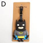 Custom cartoon luggage tag soft silicone luggage tag