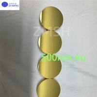 Buy cheap Si Gold Plated Silicon Wafers 2inch 4inch 6inch 8inch Metal Coating Materials Au product