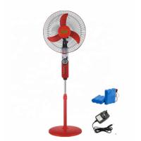 Buy cheap 16 Inch 18 Inch Lithium Battery Fan , Rechargeable Pedestal Fan With Light & Usb product