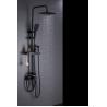 Buy cheap Rotation Matte Black Wall Mount 4way Rain Shower Faucets from wholesalers