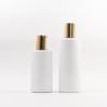 Buy cheap White Round 150ml 200ml Plastic Cosmetic Bottles With Gold Cap from wholesalers