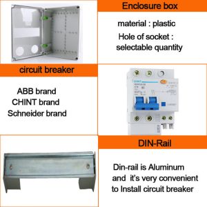 Combined Industrial Socket IP66 32A Weatherproof Distribution Box