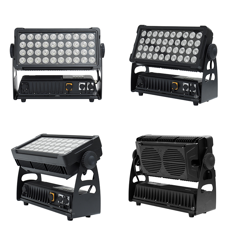 40X12W RGBW 4in1 LED Wall Washer Light for Church 16200lm IP65 LED City Stage Lights