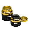 Buy cheap 30ml 50ml 100ml 120ml Black Color Gold Plated Bottle Packaging With Threaded Lid Luxury Style from wholesalers