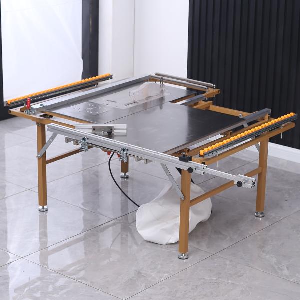 Buy cheap Bamboo Floor Portable Small Sliding Table Saw Linear Rail Table Saw OEM from wholesalers