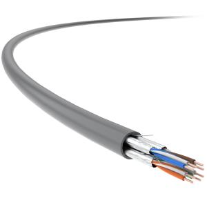 China SFTP CAT6 Bulk Network Cable 23AWG BC Cross Linked LSZH Jacket on sale