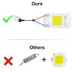 No Welding AC COB LED COB Chip Cold Warm White For Floodlight Greenhouse