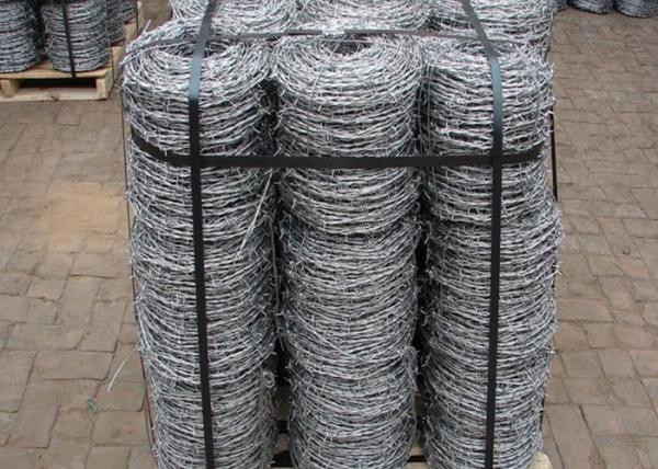 Buy cheap Electro Galvanized Barbed Fencing Wire Pallet Packing For Safety Protection Project from wholesalers
