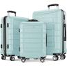 Buy cheap Luggage Sets Expandable PC+ABS Durable Suitcase Double Wheels TSA Lock 3pcs Red Wine from wholesalers