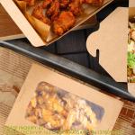 40 Oz Take Out Food Containers (50 Pack) Disposable Kraft Paper Food Container