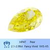 Buy cheap 10 Mohs Loose Pear Cut Lab Created Yellow Diamond 2.1ct To 2.99ct from wholesalers