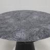 Buy cheap Black Round 100kg Metal Leg Furniture Sintered Stone Extension Dining Table from wholesalers