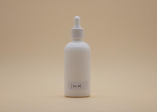Buy cheap Personal Care Essential Oil Dropper Bottles , White 100ml Glass Dropper Bottles from wholesalers