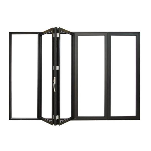 Buy cheap Residential Bi-Folding Doors Aluminium Frame With Triplex Glass Option And 70mm Width from wholesalers