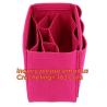 Buy cheap cute nursery felt box, Best selling wholesale felt purse organizer insert, Best selling fashionable Travel Insert felt b from wholesalers