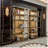 Buy cheap luxury gold stainless steel modern bookcase storage rack bookshelf from wholesalers