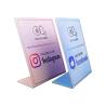 Buy cheap Custom NFC Stand Social Media Review NFC PVC Google Review Card Menu Display Stand from wholesalers