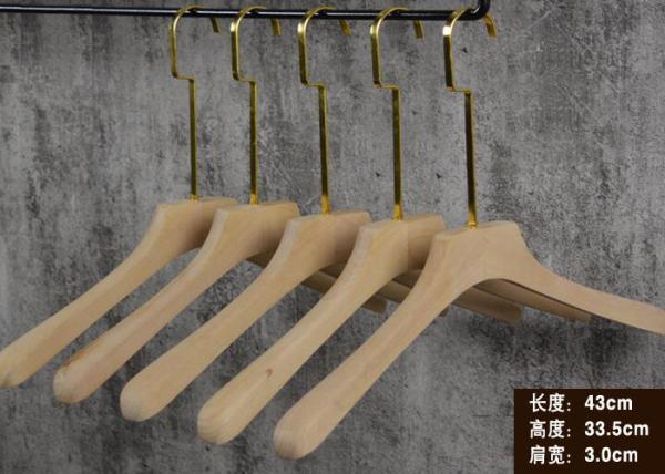 Buy cheap Unique Heavy Duty Wooden Garment Hangers For Coat Jacket Suit Custom Logo from wholesalers
