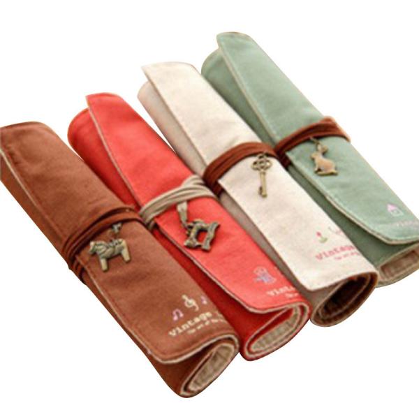 Buy cheap FRESH AND FASHIONABLE LARGE CAPACITY PEN BAG PENCIL CASE SIMPLE CREATIVE JUNIOR HIGH SCHOOL MEN AND WOMEN CANVAS PENCIL from wholesalers