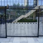 Infrastructure Two Rail Aluminum Fence Powder Coated Aluminium Balustrade