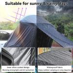 Lightweight 4 Season Tesla Camping Tent Black Color Waterproof Silver Coated