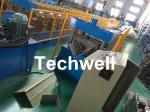 Roof Ridge Cap Roll Forming Machine With Single Chain Transmission , 15 Stands