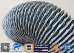 PVC Coated Fiberglass Fabric HAVC Flexible Air Duct 200MM Grey 260℃ Waterproof