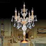 Modern crystal table lamp for living room beside bed luxury crystal table lamp