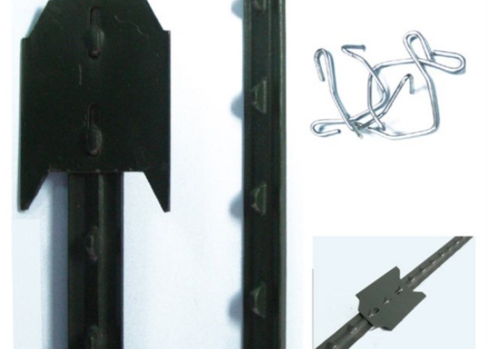 Low Carbon Steel Y Post / T Post Unit Weight Range 1.58kg/M To 2.04kg/M