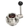 Buy cheap General Manual Sanitary Butterfly Valve for Milk Water Forged Stainless Steel 304 316 from wholesalers