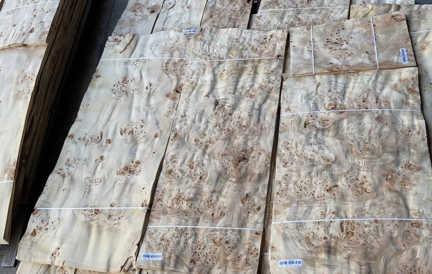 Mappa Burl Wood Veneer Length 0.5m-2m / 2cm-2.44m/ 2.45m-3.6m