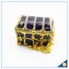 Buy cheap Shinny Gifts Gold Plated Handmade Purple And Red Jewelry Box Wholesales SCJ247 from wholesalers
