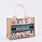 Personalized Natural Canvas Printed Jute Bags Burlap Tote Bag