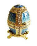 Hollow Faberge Egg Jewelry Easter Egg Trinket Box Crafts Russian Easter Metal
