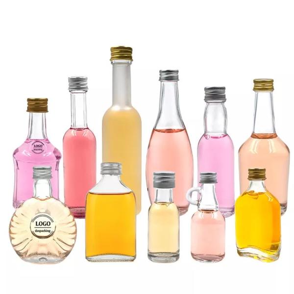 Buy cheap Body Material Glass 30ml 40ml 50ml 100ml Mini Bottle for Beverage Juice Wine Spirit Liquor from wholesalers