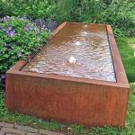 Modern Customizable Corten Steel Fountain Outdoor Strong Protection