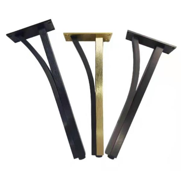 Buy cheap Metal Furniture Legs T shape Iron Golden Furniture Table Base Feet For TV Stand Cabinet Sofa Legs from wholesalers