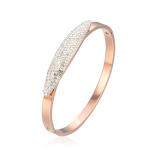 Saya Women's Stainless Steel Bangle Charming Rhinestone Bangle For Wedding