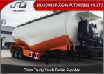 3 Axles 50 M3 dry unloading bulk power cement tanker truck trailer powerful