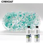 Art - Grade Clear Epoxy Resin For Wood Cracks Ompatible With Pigments