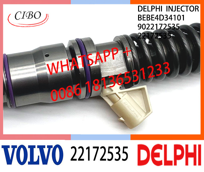 22172535 BEBE4D34101 Fuel engine Diesel Injector 22172535 BEBE4D34101 9022172535 E3.18 for VOL D12 3150