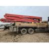 Buy cheap 38m Red Used Putzmeister Mercedes Benz Chassis Concrete Pump Truck for Construction from wholesalers
