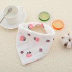 Unisex Lovely Triangle Toddler Feeding Bibs Waterproof EVA Material