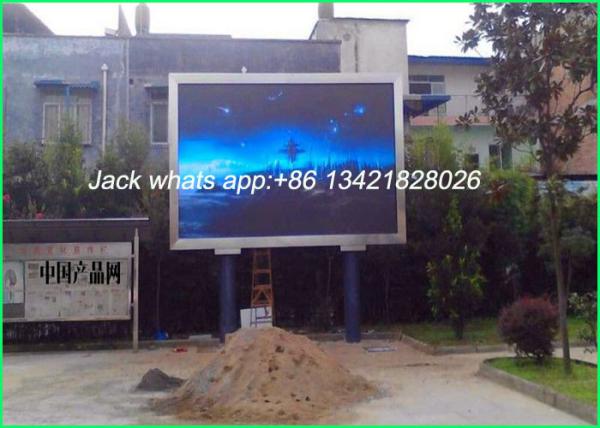 Buy cheap Hexagon Structure Outdoor LED Billboard In Die - Casting Aluminum 500 * 500mm P4.81 from wholesalers