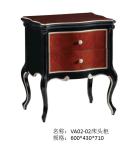 Luxury home furniture Leather Bedroom furniture set of King bed in Leather