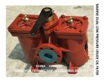 FUEL SEPARATOR OUTLET DOUBLE OIL FILTER A50 0 0.25/0.16 CB / T425-94 BODY: CAST