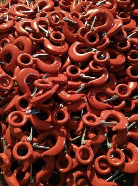 Buy cheap drop forged alloy steel lifting eye hook with latch from wholesalers