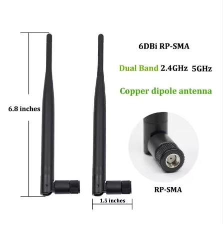 Buy cheap Rubber 3G 4G LTE Wifi Indoor Antenna High Gain 3-8dBi for 2.4GHz 5.8GHz Communication from wholesalers