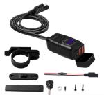 QC 3.0 Waterproof 12v Motorcycle Usb Outlet Iso Listed Red / Blue